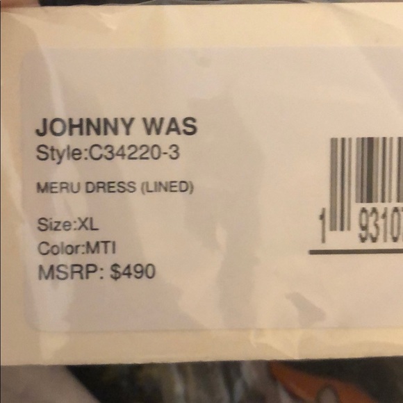 Johnny Was Meru Silk Dress - Picture 6 of 7